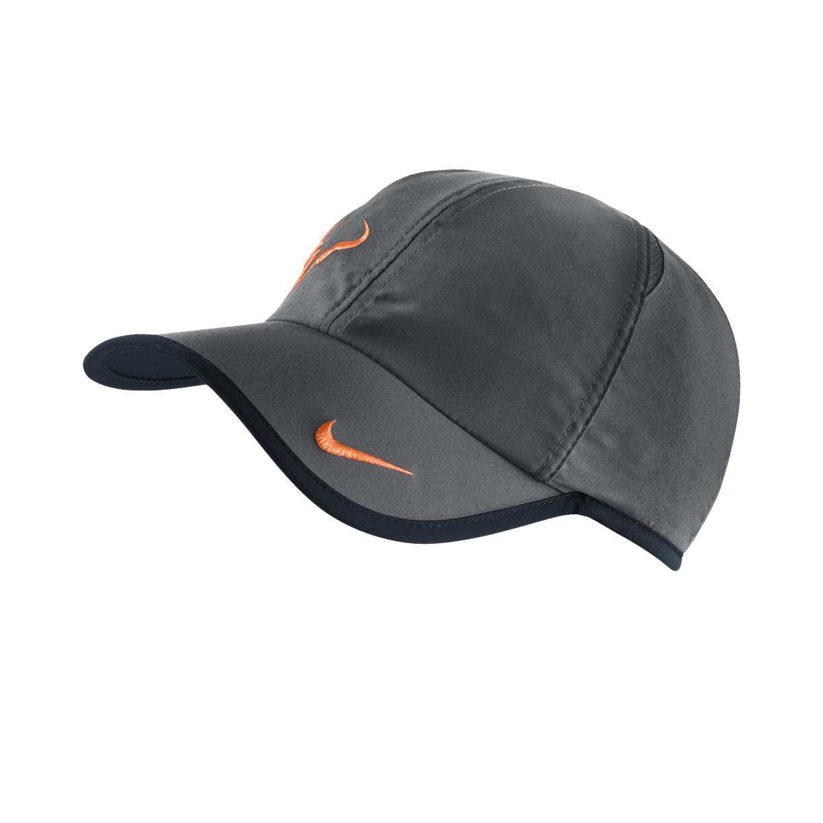 Nike Rafa Bull Logo hat in Anthracite w/Black & Peach Cream [398224-060] from the Summer 2012 tennis collection